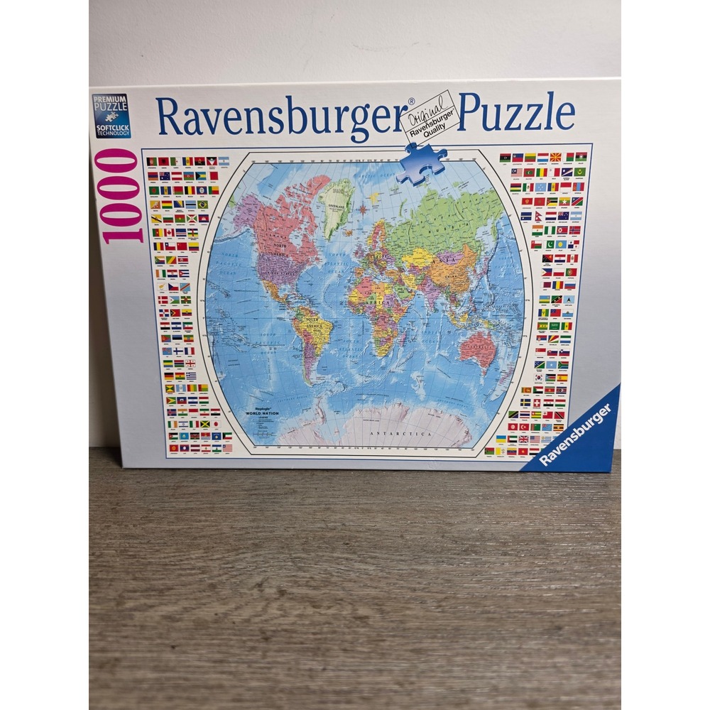 Political World Map - 1000 Piece Jigsaw Puzzle by Ravensburger 2016